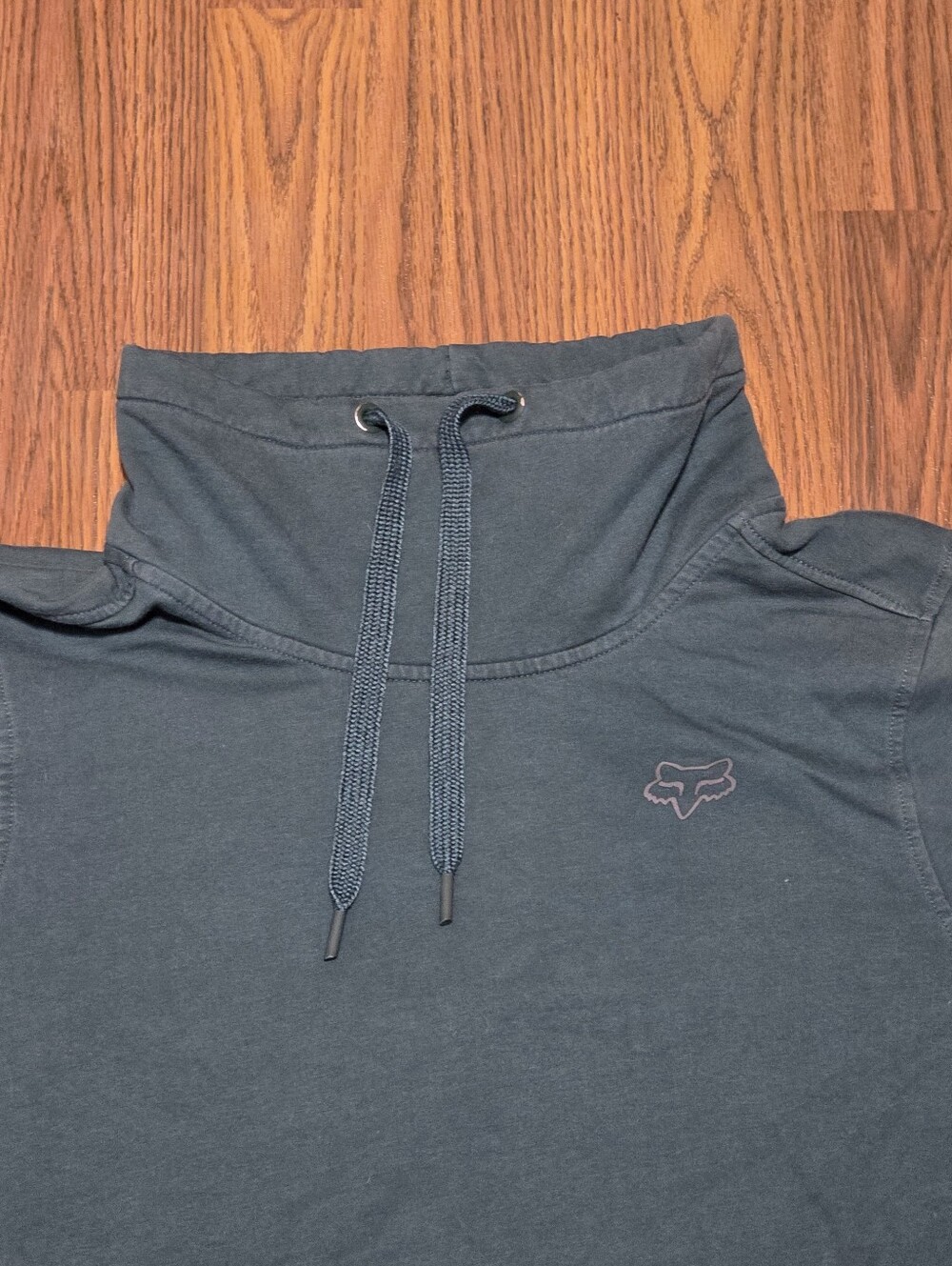 Fox Racing Womens Green Funnel Neck Cowl Pullover Sweatshirt Logo Athleisure XL - Picture 3 of 7